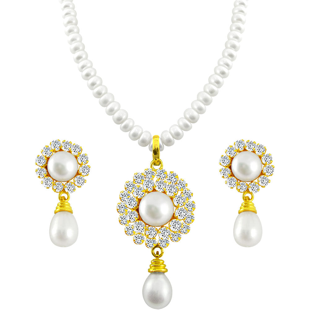 J Pearls Royal Pearl Set - Real Pearl Jewelry - Grab2buy