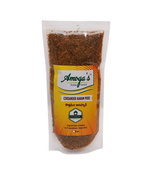 Amoga's Pickles Factory Coriander Leaves Curry Powder Andhra Style - Grab2buy