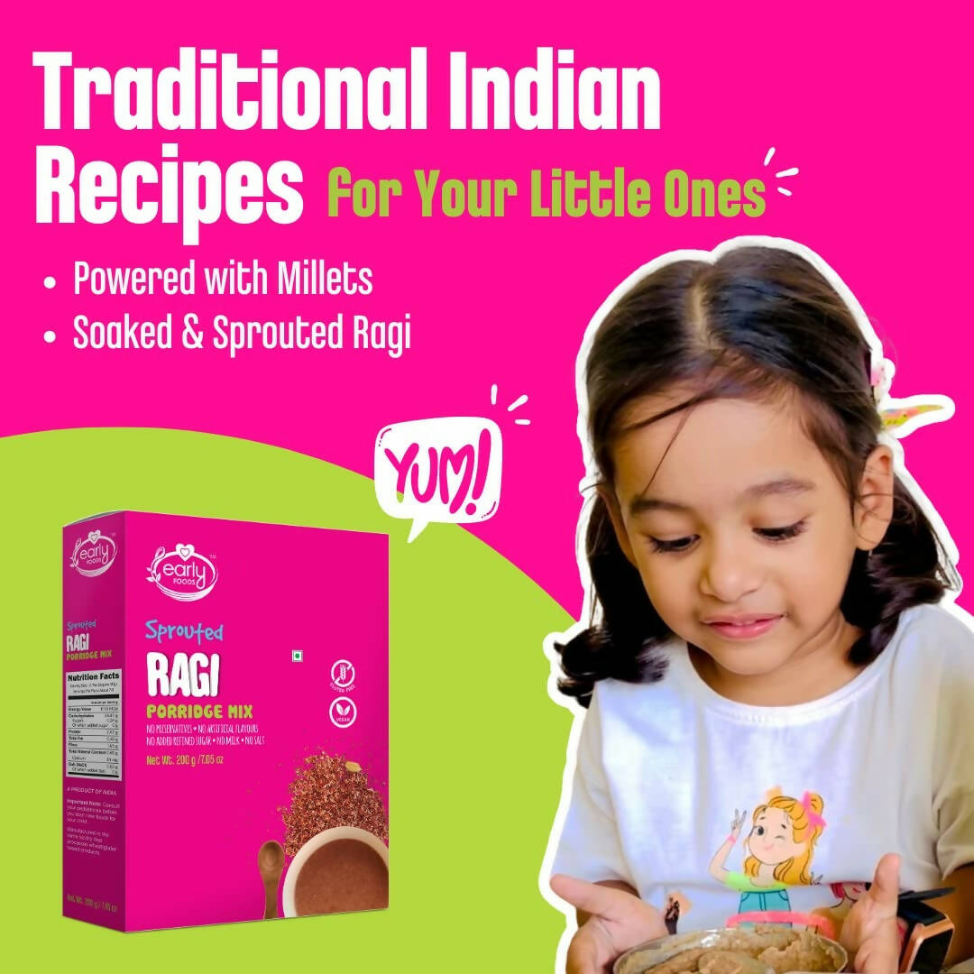 Early Foods Organic Sprouted Ragi Porridge Mix - Grab2buy