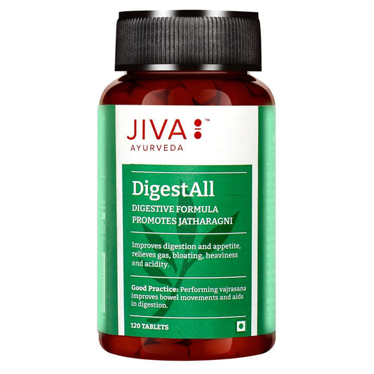 Jiva Ayurveda DigestAll (120 Tablets) For bowel movements, Healthy stomach, Digestion,Appetite