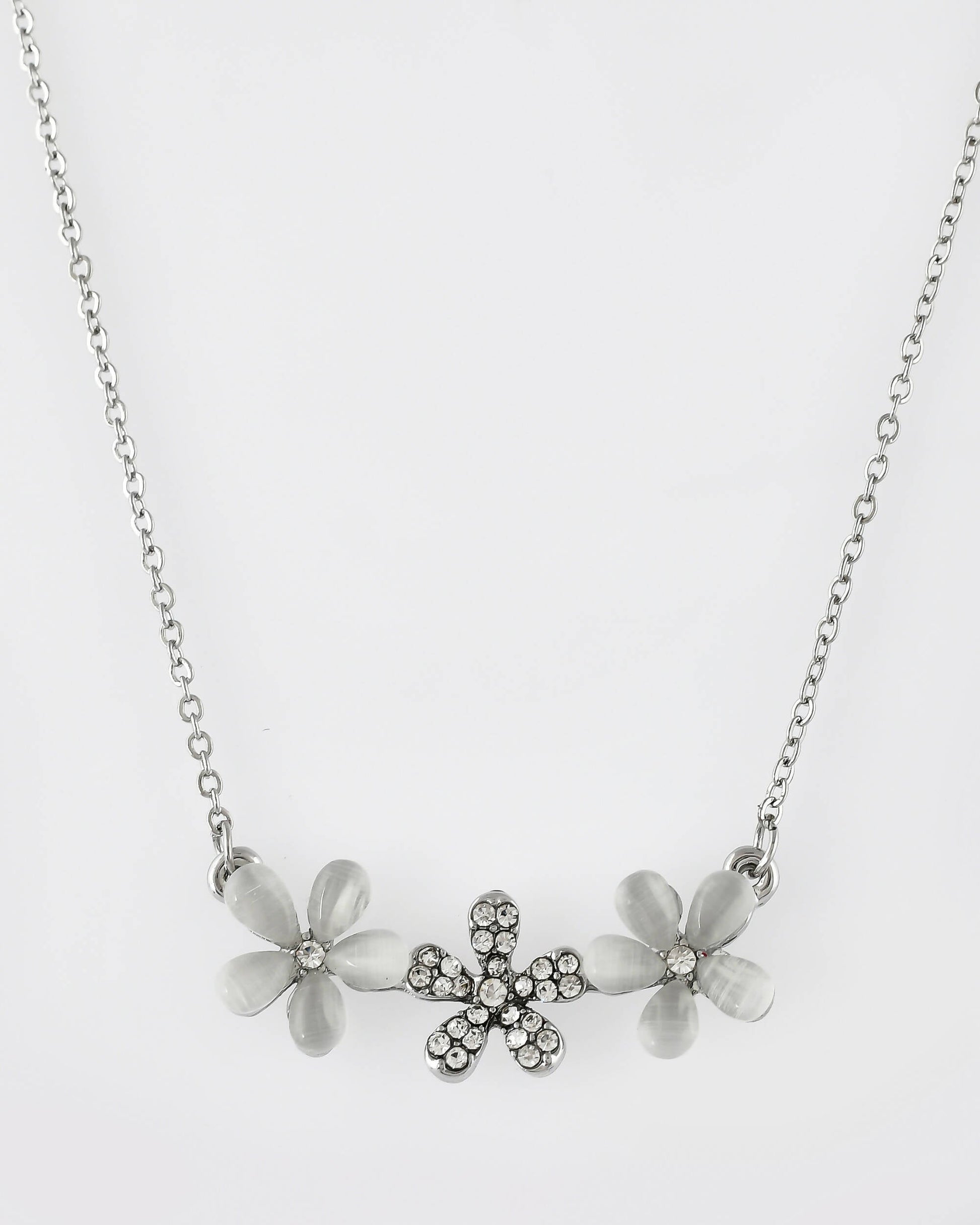 VOJ Women Beads Stainless Steel Sliver-Plated Chain with Star-Shape Pendant - Grab2buy