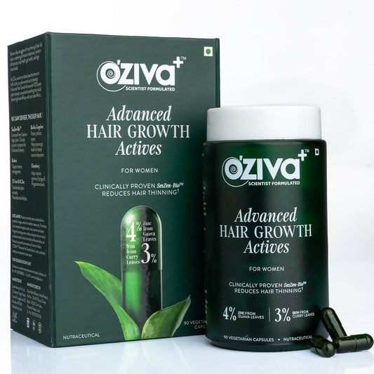 OZiva+ Advanced Hair Growth Actives Capsules for Women Genie India