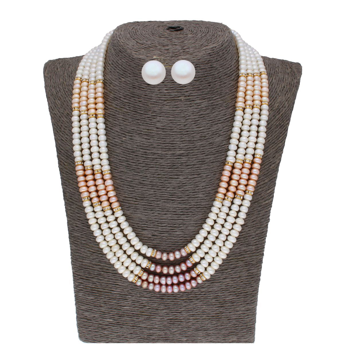 J Pearls 4 Line Pearl Set - Real Pearl Jewelry - Grab2buy