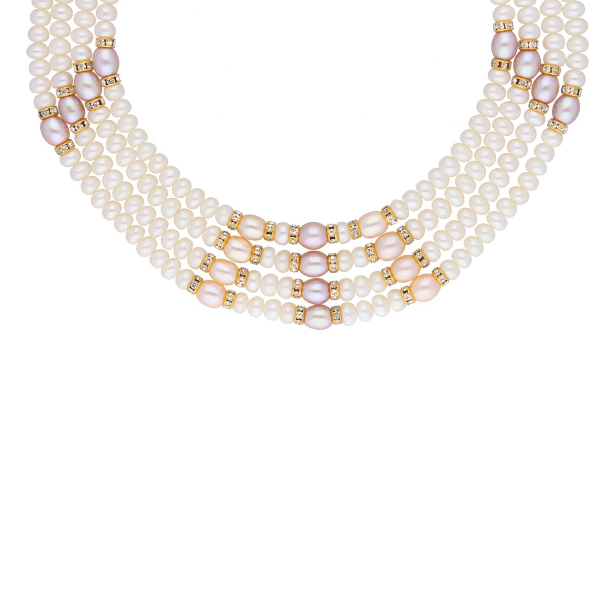 J Pearls 4 Line 4-5Mm Oval Pearl Set - Real Pearl Jewelry - Grab2buy