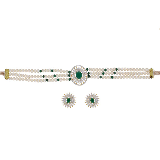 J Pearls Lipika Pearl Choker - Real Pearl Jewelry - Grab2buy