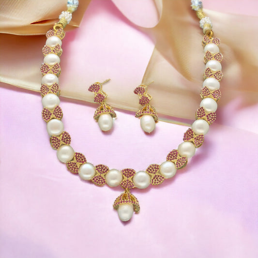 J Pearls Divine Pearl Necklace Set | Grab2Buy