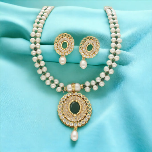 J Pearls Moonlite Pearl Necklace Set | Grab2Buy