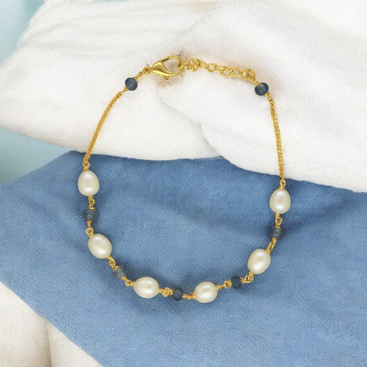 J Pearls The Mystic Shimmer Pearl Bracelet | Grab2Buy