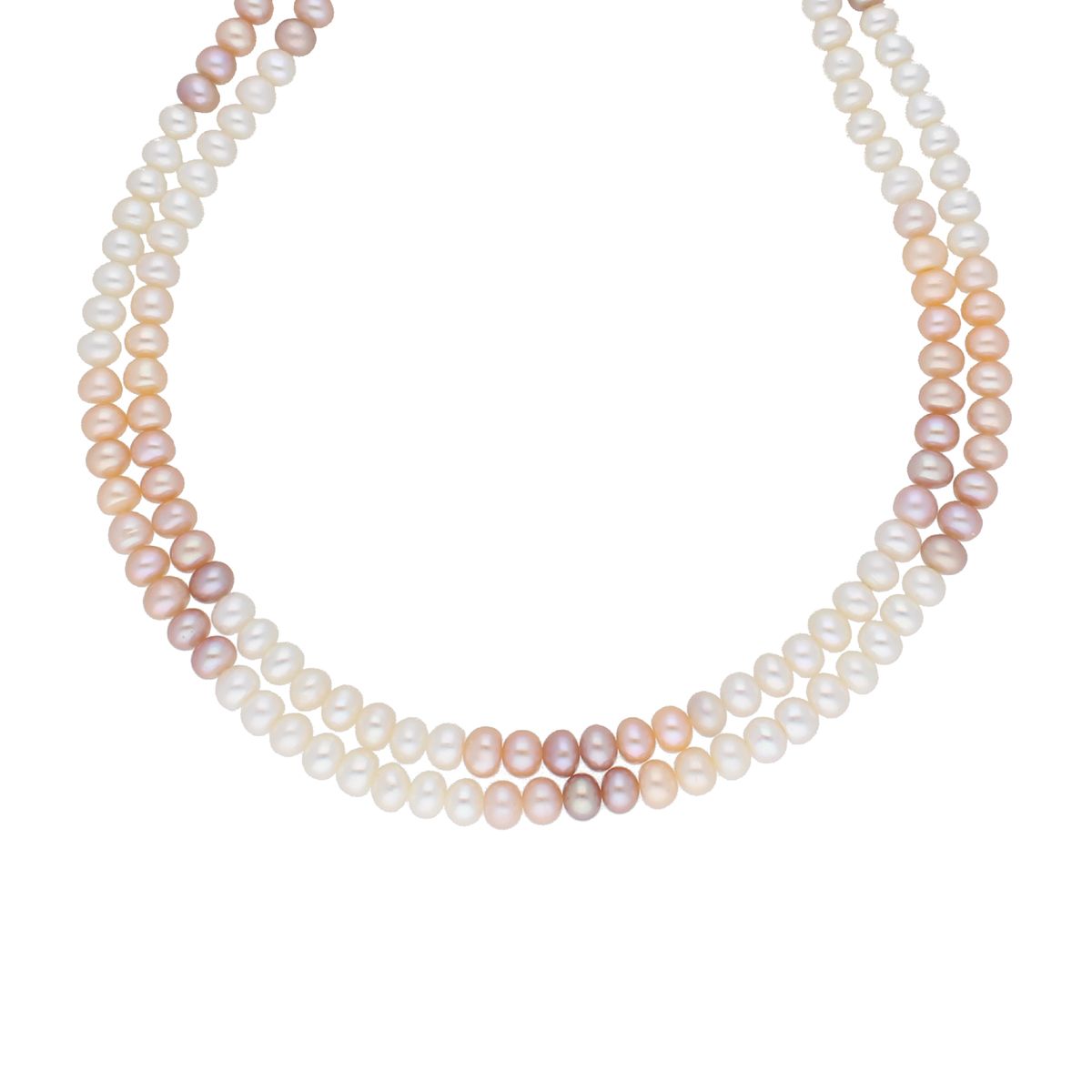 J Pearls 2 Line Mutli-Color Button Pearl Set - Real Pearl Jewelry - Grab2buy