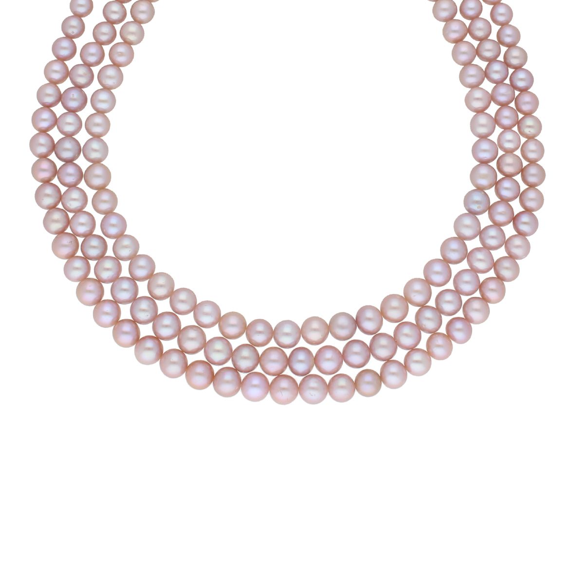 J Pearls 3 Line 8-9Mm Round Pearl Set - Real Pearl Jewelry - Grab2buy