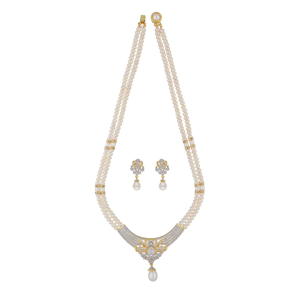 J Pearls Mesmerizing Pearl Necklace - Real Pearl Jewelry - Grab2buy