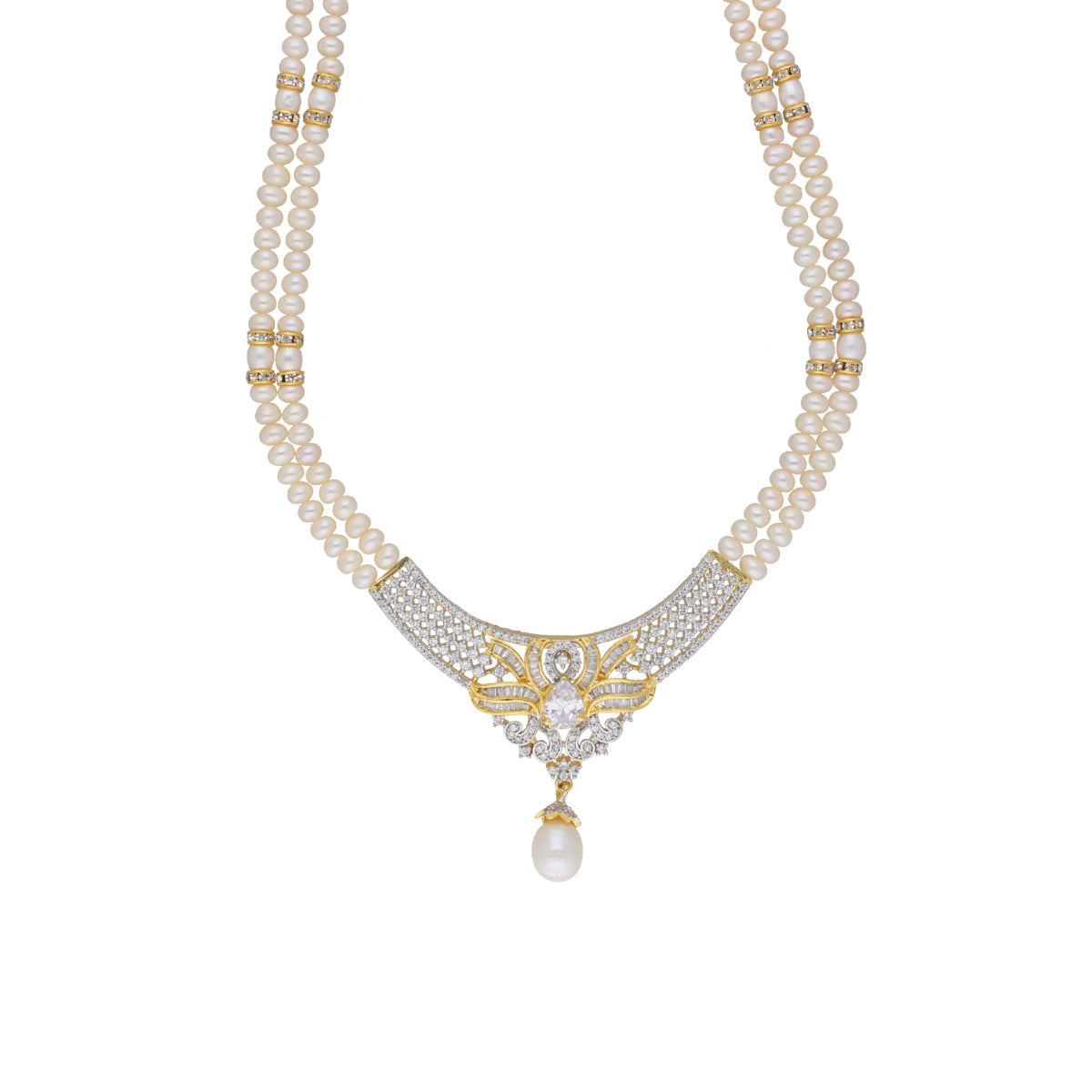J Pearls Mesmerizing Pearl Necklace - Real Pearl Jewelry - Grab2buy