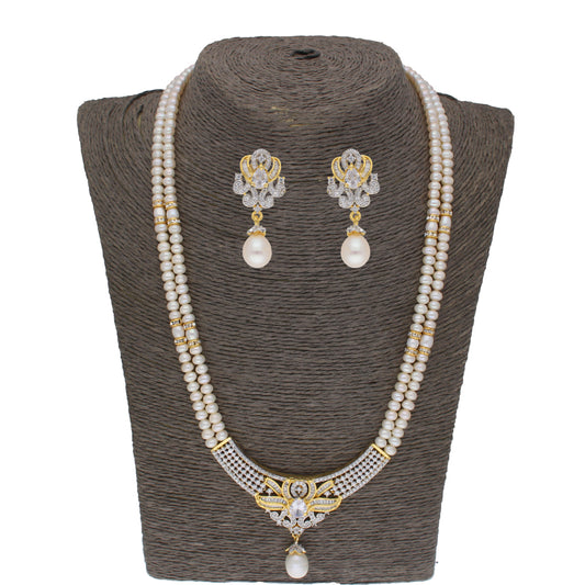 J Pearls Mesmerizing Pearl Necklace - Real Pearl Jewelry - Grab2buy