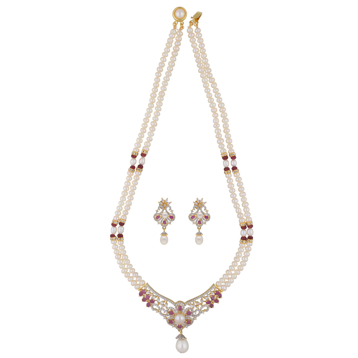 J Pearls Charming Pearl Necklace - Real Pearl Jewelry - Grab2buy