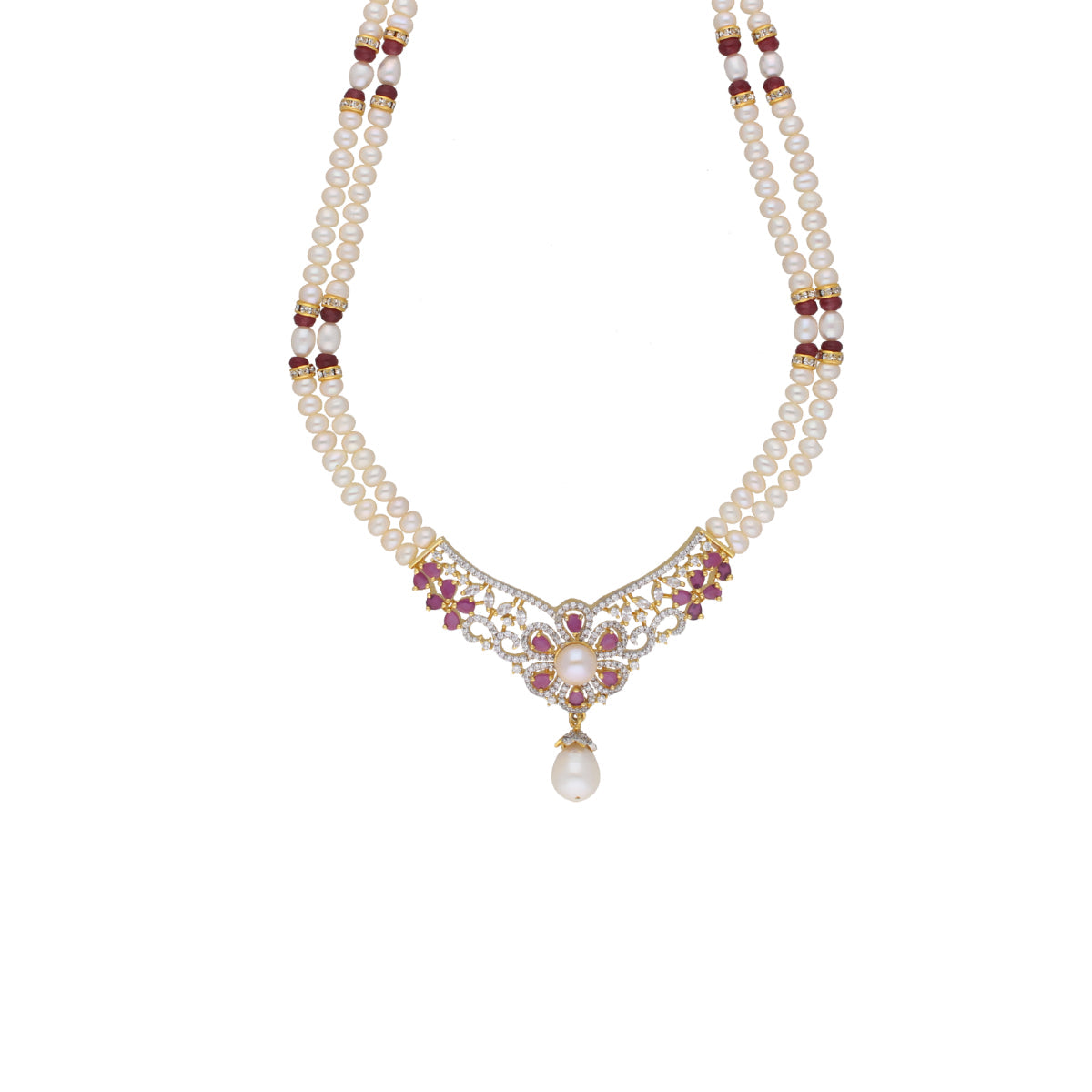 J Pearls Charming Pearl Necklace - Real Pearl Jewelry - Grab2buy
