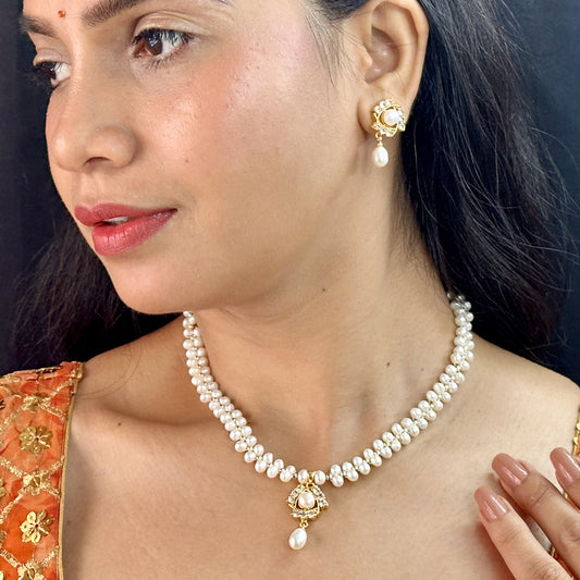 J Pearls Elegance Pearl Necklace Set | Grab2Buy