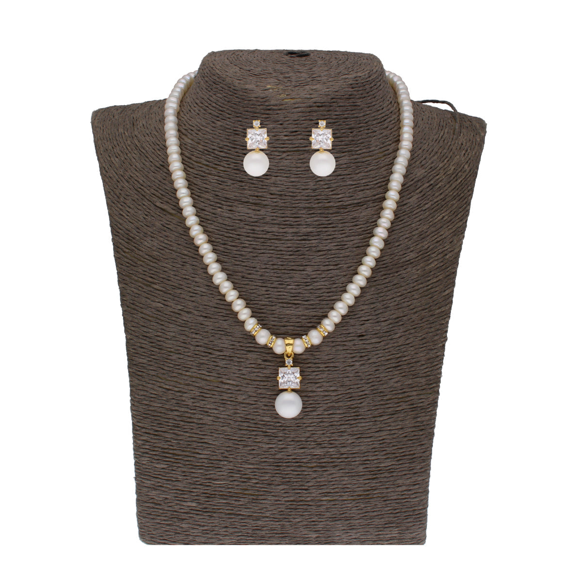 J Pearls Amazing Drop Pearl Set - Real Pearl Jewelry - Grab2buy