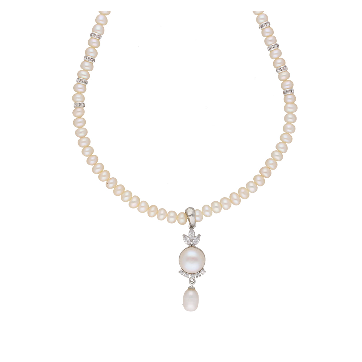 J Pearls Fashionable Pearl Pendant Set - Real Pearl Jewelry - Grab2buy