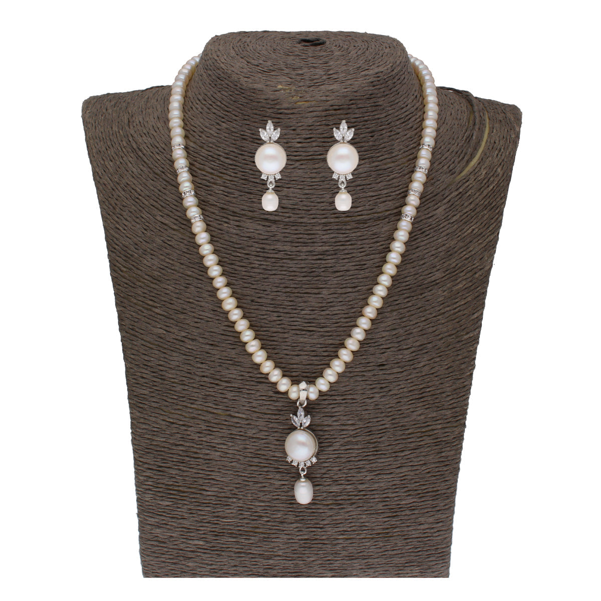 J Pearls Fashionable Pearl Pendant Set - Real Pearl Jewelry - Grab2buy