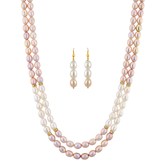 J Pearls Crusty Pearl Necklace Set - Real Pearl Jewelry - Grab2buy