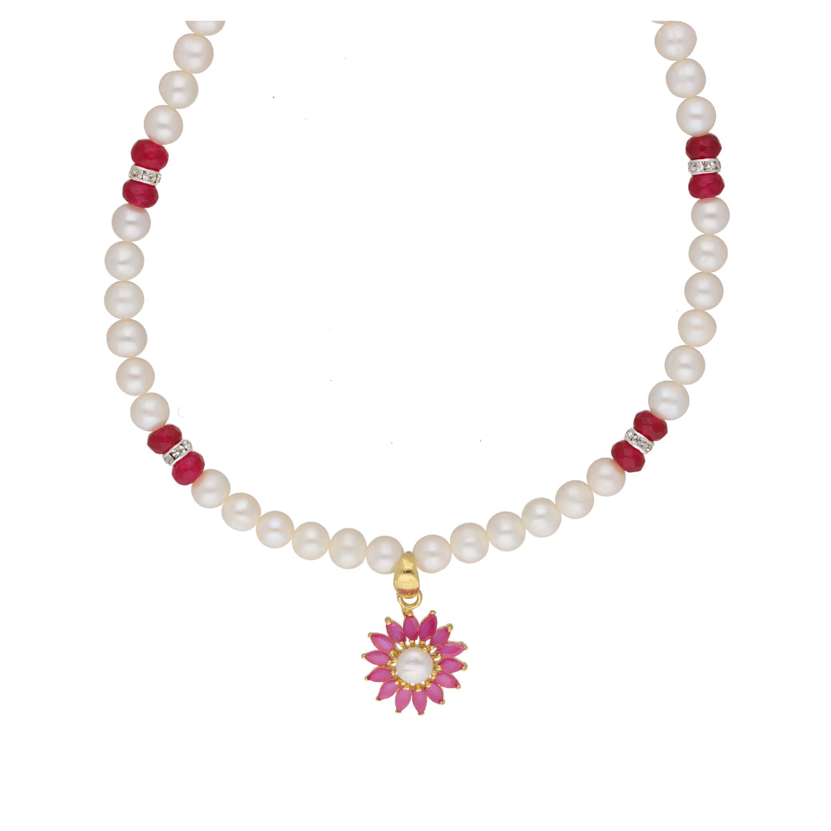 J Pearls Navishka 1 Line Pearl Sets - Real Pearl Jewelry - Grab2buy