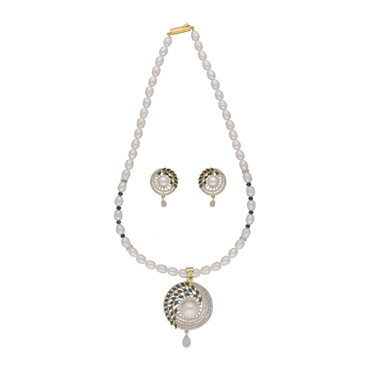 J Pearls Candalini 1 Line Pearl Sets - Real Pearl Jewelry - Grab2buy