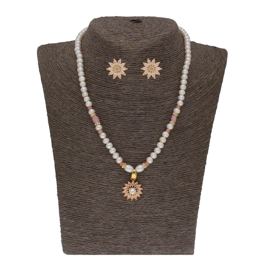 J Pearls Dhavni 1 Line Pearl Sets - Real Pearl Jewelry