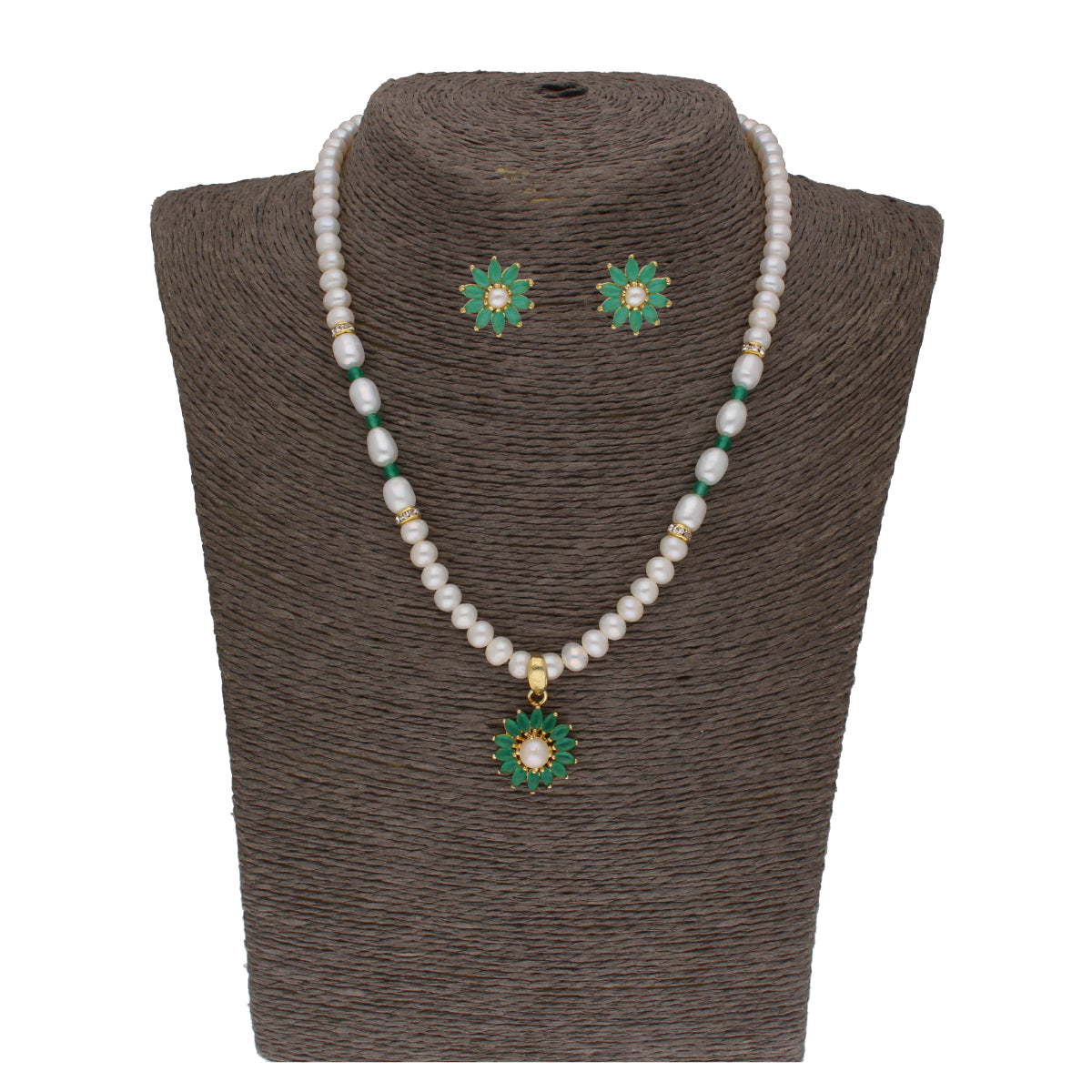 J Pearls Bahupuspa 1 Line Pearl Sets - Real Pearl Jewelry - Grab2buy