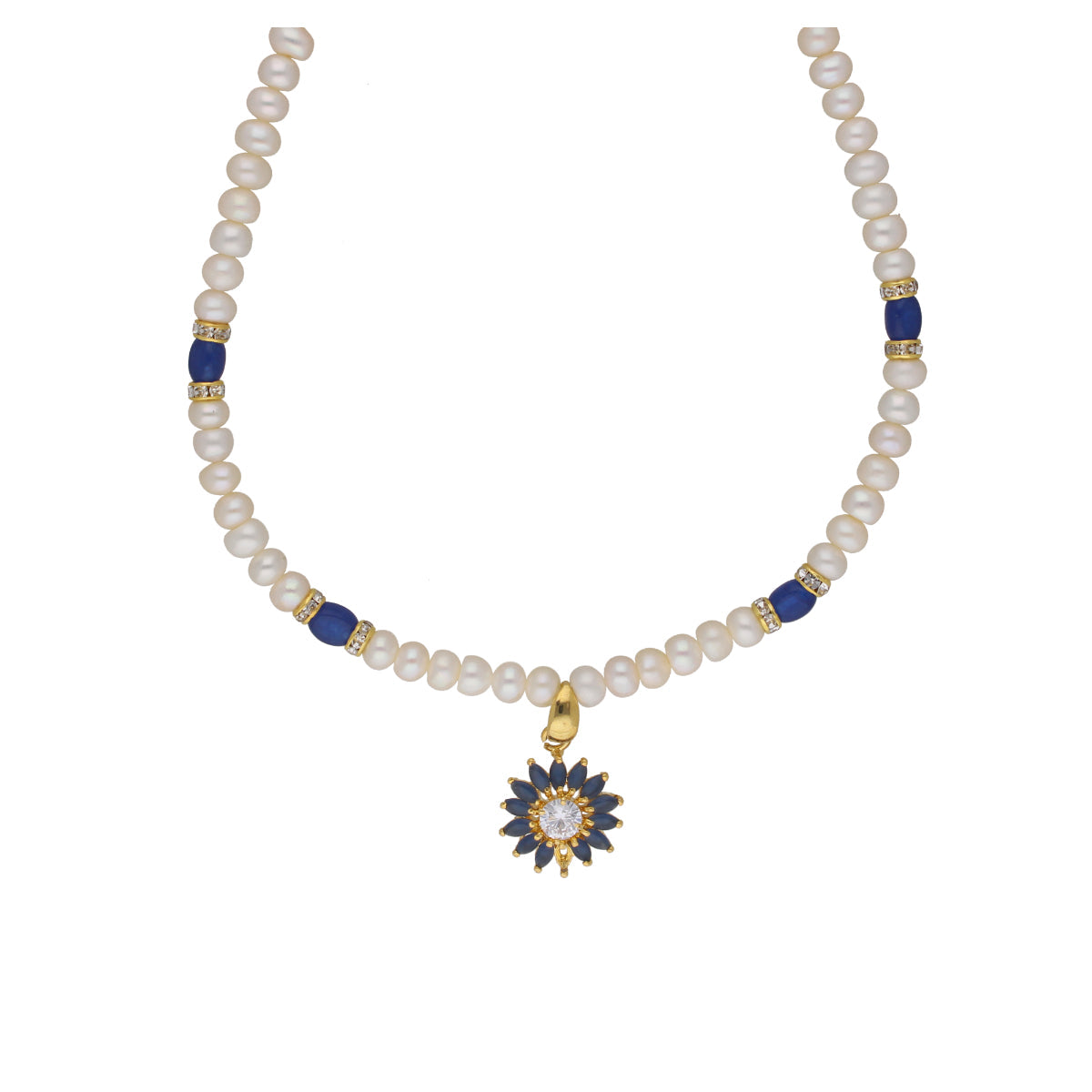 J Pearls Eeshika 1 Line Pearl Sets - Real Pearl Jewelry - Grab2buy