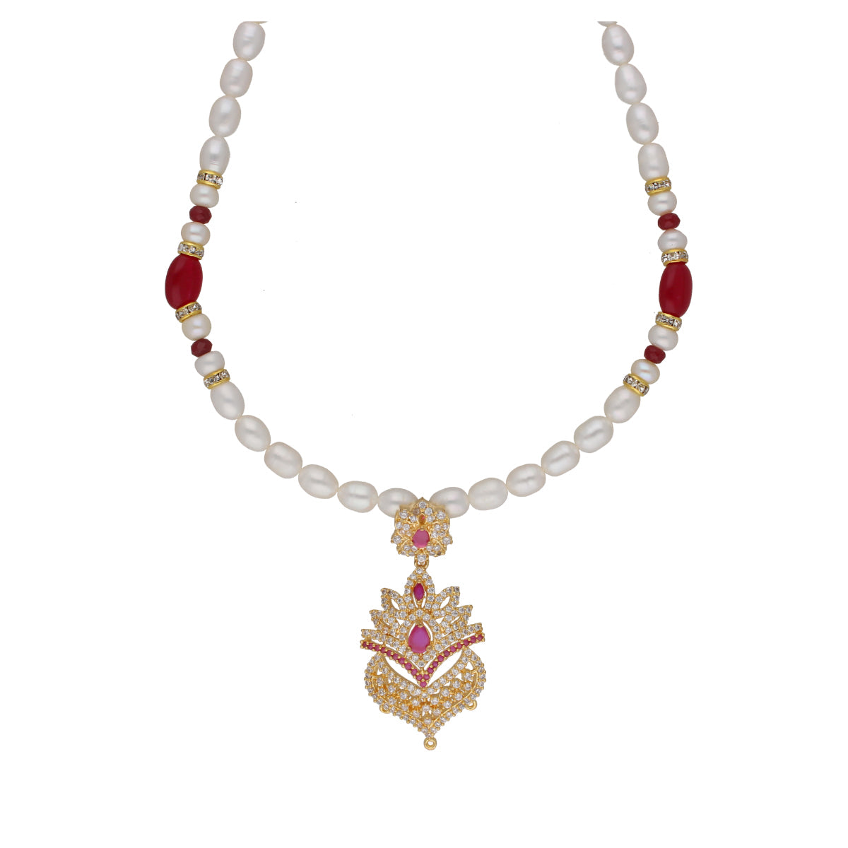 J Pearls Fritha 1 Line Pearl Sets - Real Pearl Jewelry - Grab2buy