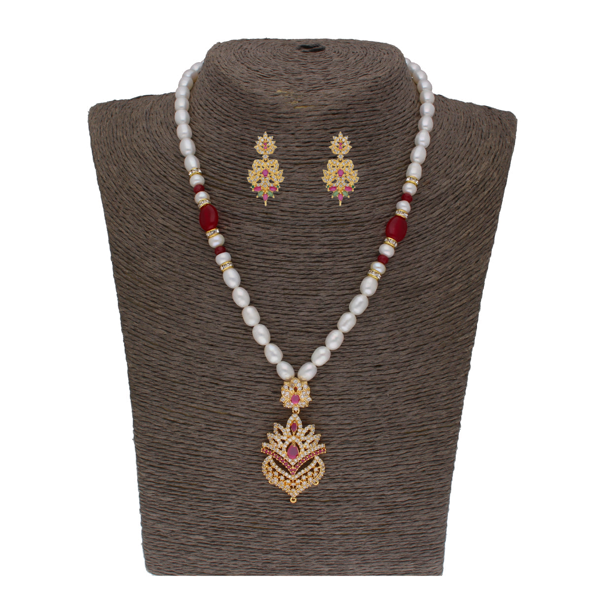 J Pearls Fritha 1 Line Pearl Sets - Real Pearl Jewelry - Grab2buy