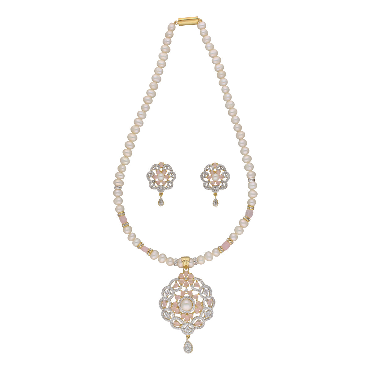J Pearls Hemal 1 Line Pearl Sets - Real Pearl Jewelry - Grab2buy