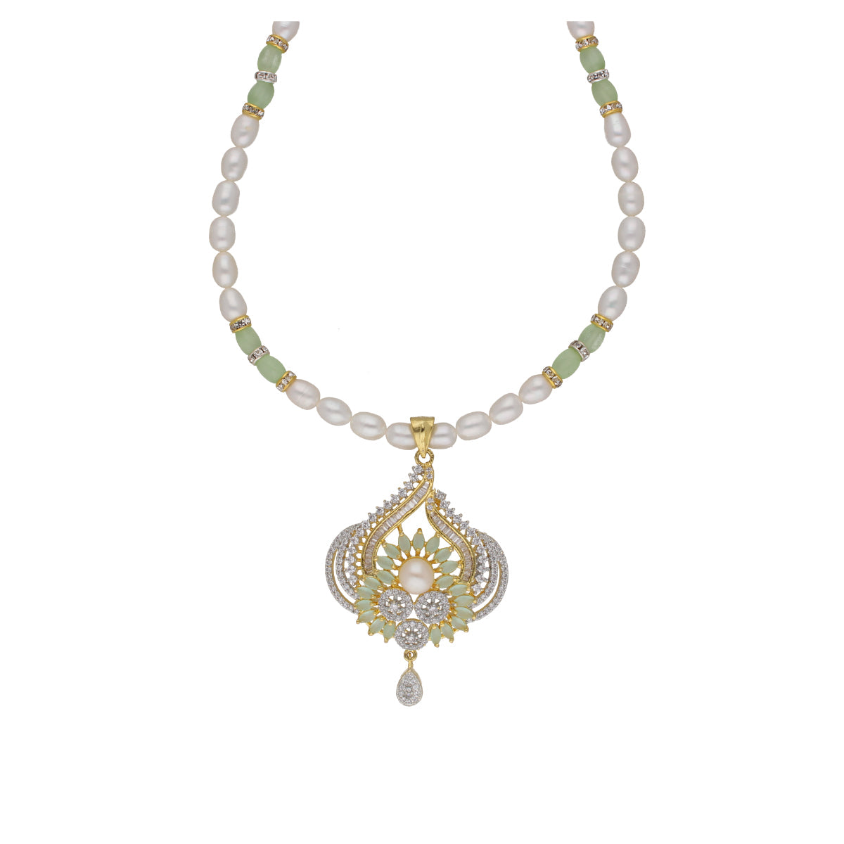 J Pearls Dhavni 1 Line Pearl Sets - Real Pearl Jewelry - Grab2buy
