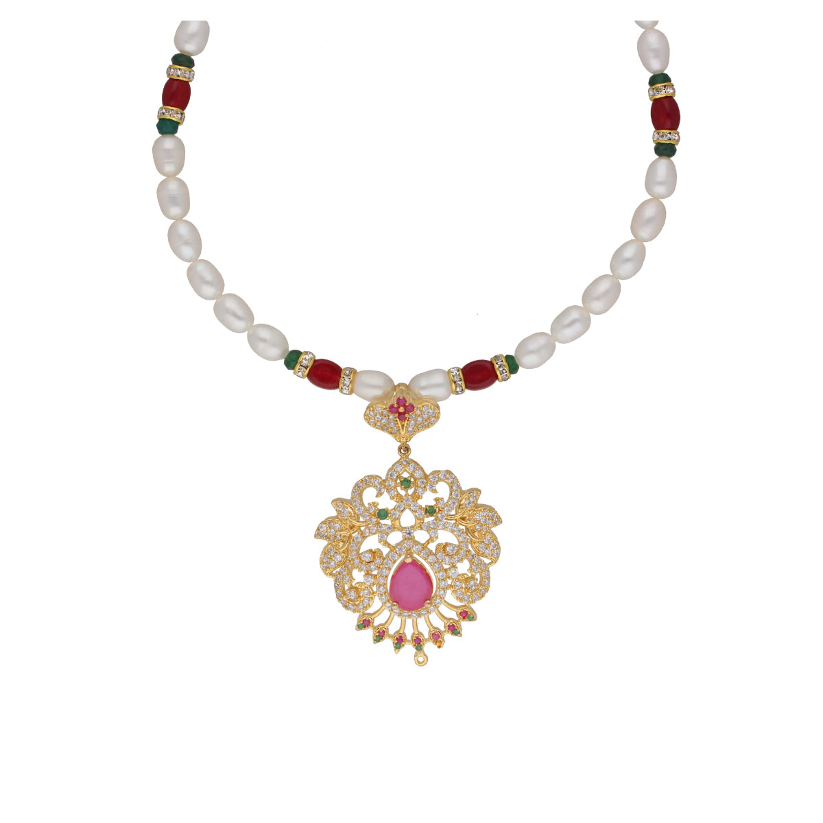 J Pearls Bahgvanti 1 Line Pearl Sets - Real Pearl Jewelry - Grab2buy