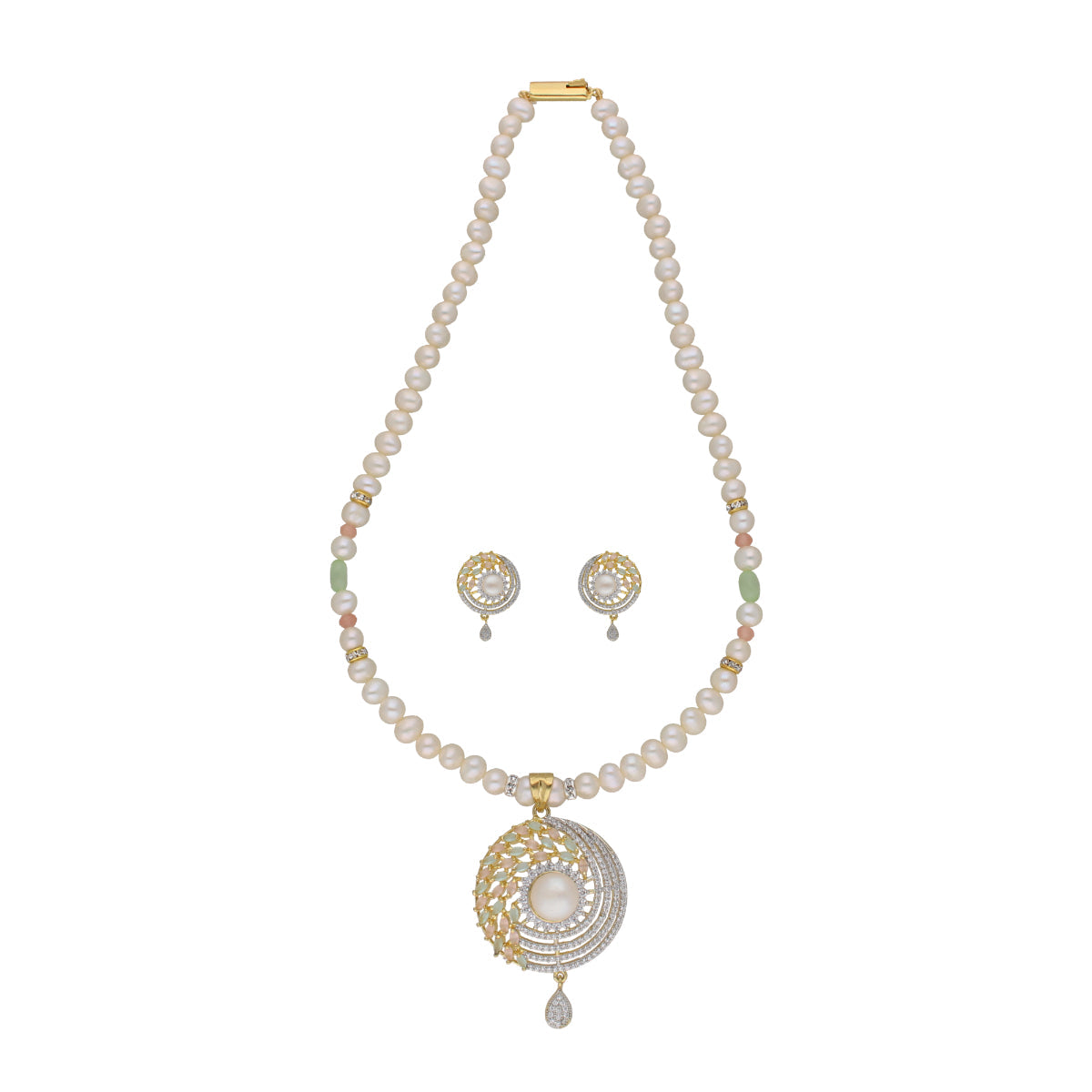 J Pearls Baani 1 Line Pearl Sets - Real Pearl Jewelry - Grab2buy