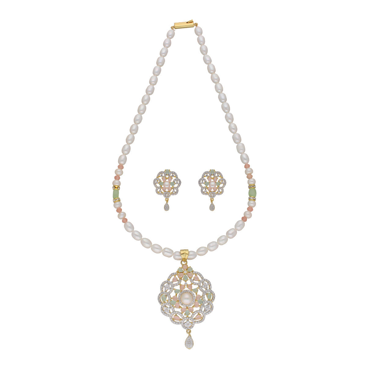 J Pearls Cherry 1 Line Pearl Sets - Real Pearl Jewelry - Grab2buy