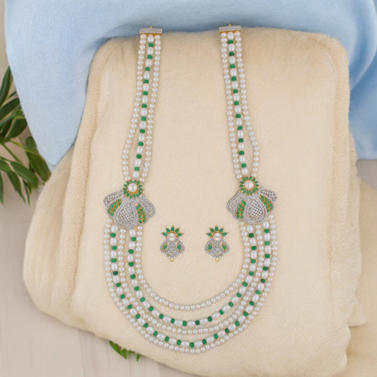 J Pearls Baldar 5 Lines Pearl Set | Grab2Buy