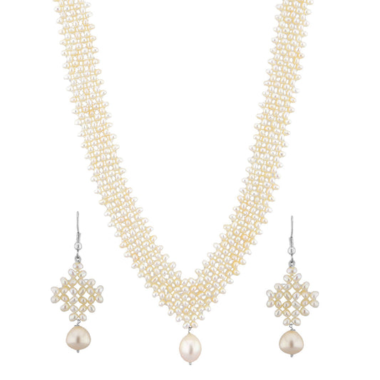 J Pearls Conventional Pearl Necklace Set - Real Pearl Jewelry - J Pearls