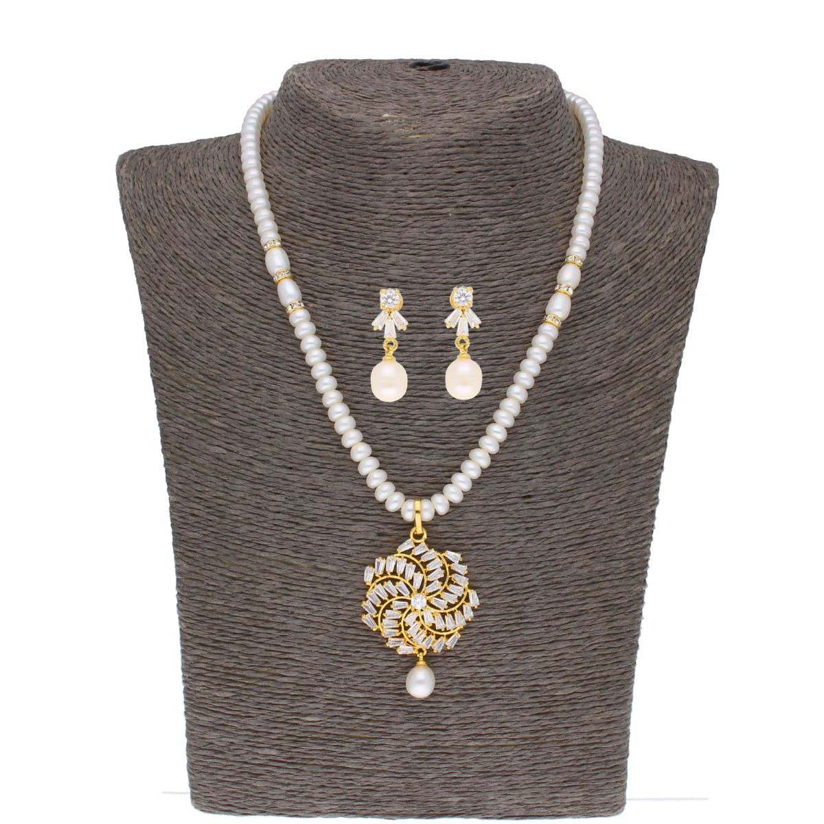 J Pearls Siddhi Pearl Set - Real Pearl Jewelry - Grab2buy