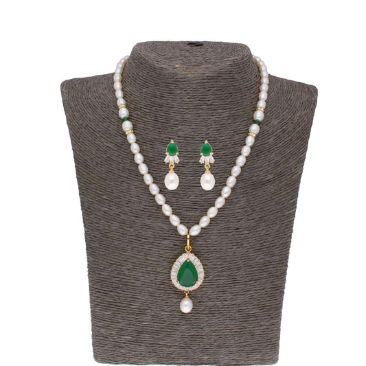 J Pearls Dhenuka Pearl Set - Real Pearl Jewelry - Grab2buy