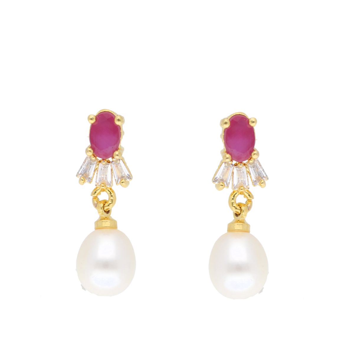 J Pearls Haarshini Pearl Set - Real Pearl Jewelry - Grab2buy