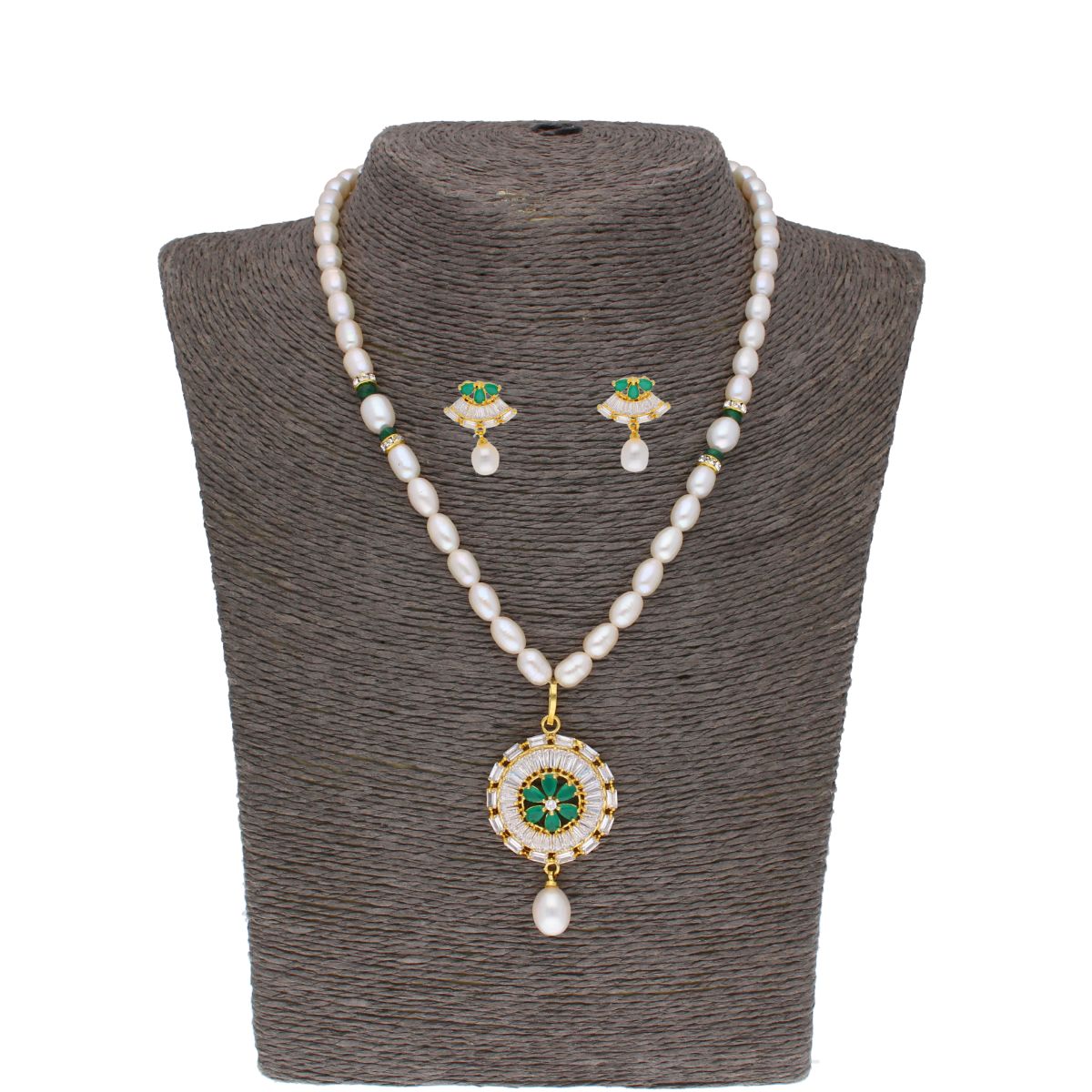 J Pearls Theertha Pearl Set - Real Pearl Jewelry - Grab2buy
