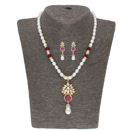 J Pearls Navishka Pearl Set - Real Pearl Jewelry - Grab2buy