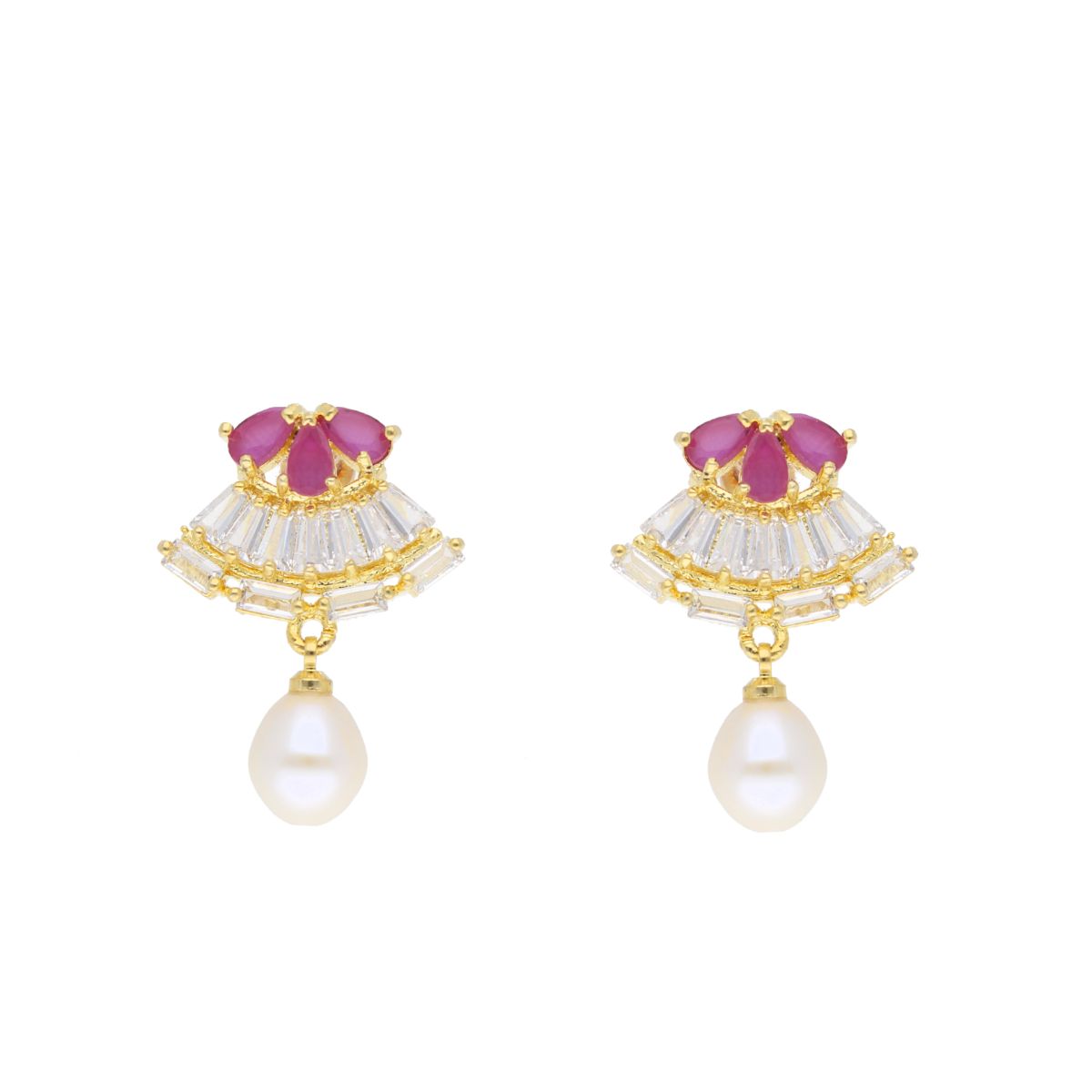 J Pearls Candalini Pearl Set - Real Pearl Jewelry - Grab2buy