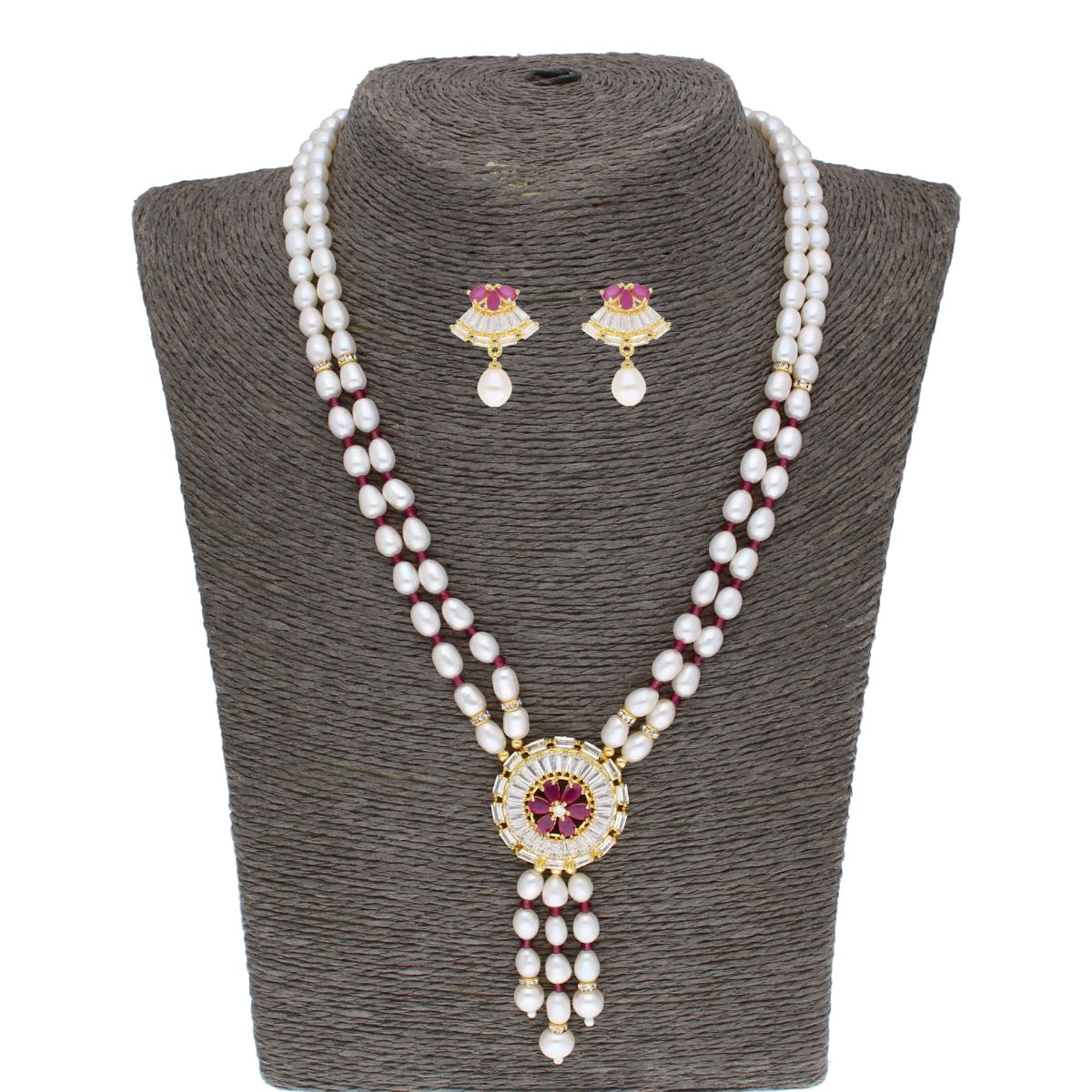 J Pearls Candalini Pearl Set - Real Pearl Jewelry - Grab2buy