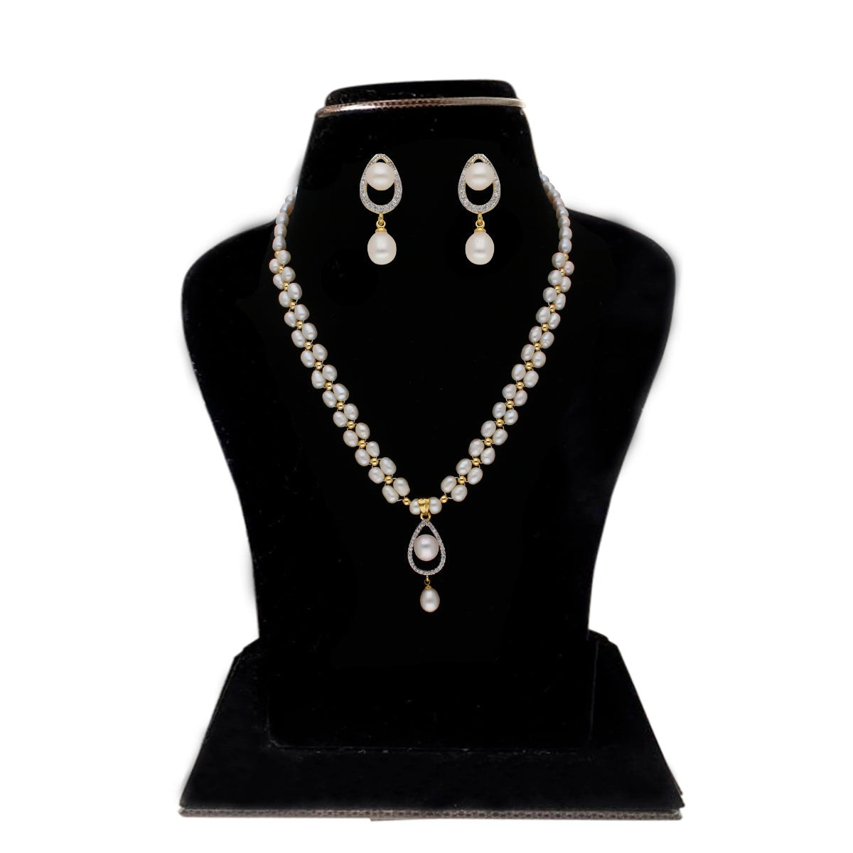J Pearls Badarika 1 Line Pearl Sets - Real Pearl Jewelry - Grab2buy