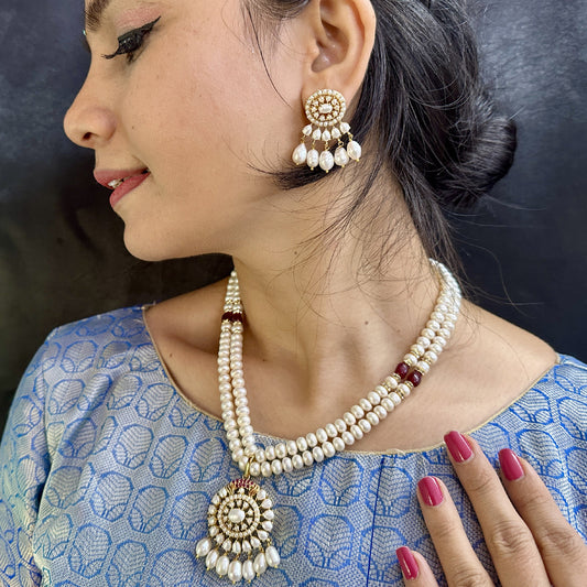 J Pearls Charish Pearl Necklace Set | Grab2Buy