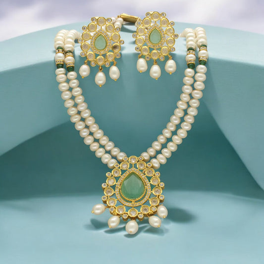 J Pearls Shalin Exquisite Pearl Necklace Set | Grab2Buy