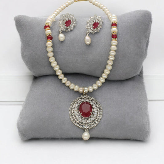 J Pearls Darsh Pearl Necklace Set | Grab2Buy