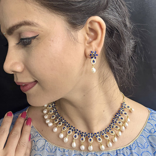 J Pearls Roshan Pearl Necklace Set J Pearls